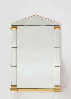 Pair of 20th Century French Neoclassical Mirrors with Gilt Accents