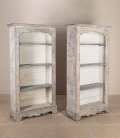 Pair of 20th Century French Open Bookcases