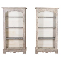 Pair of 20th Century French Open Bookcases