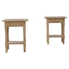 Pair of 20th Century French Provincial Oak Coffee Tables