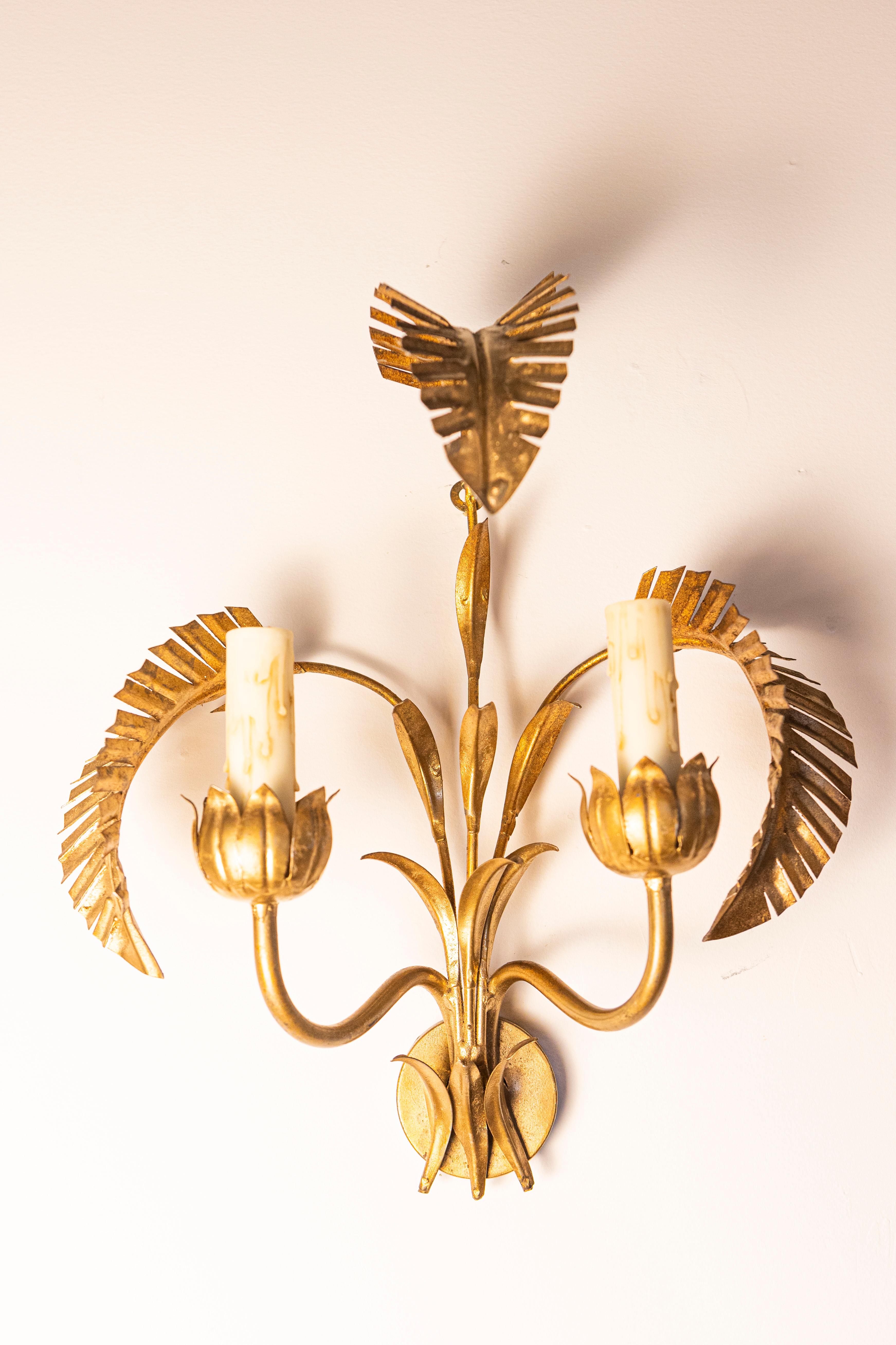 Français Paire d'appliques françaises du 20e siècle - Inspirées de la Maison Jansen en vente