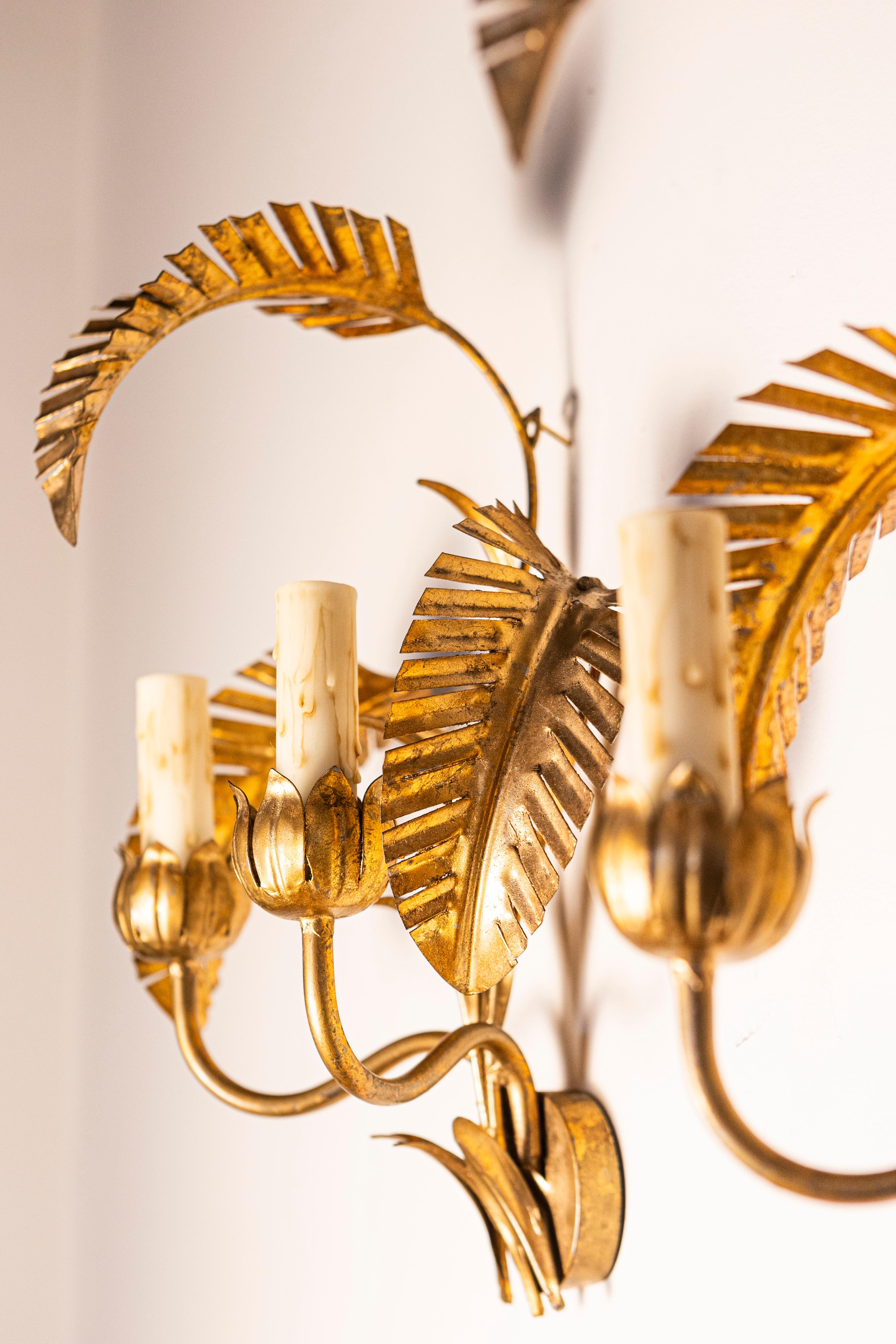 Paire d'appliques françaises du 20e siècle - Inspirées de la Maison Jansen en vente 2