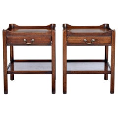 Pair of 20th Century Georgian Design Mahogany Side Tables