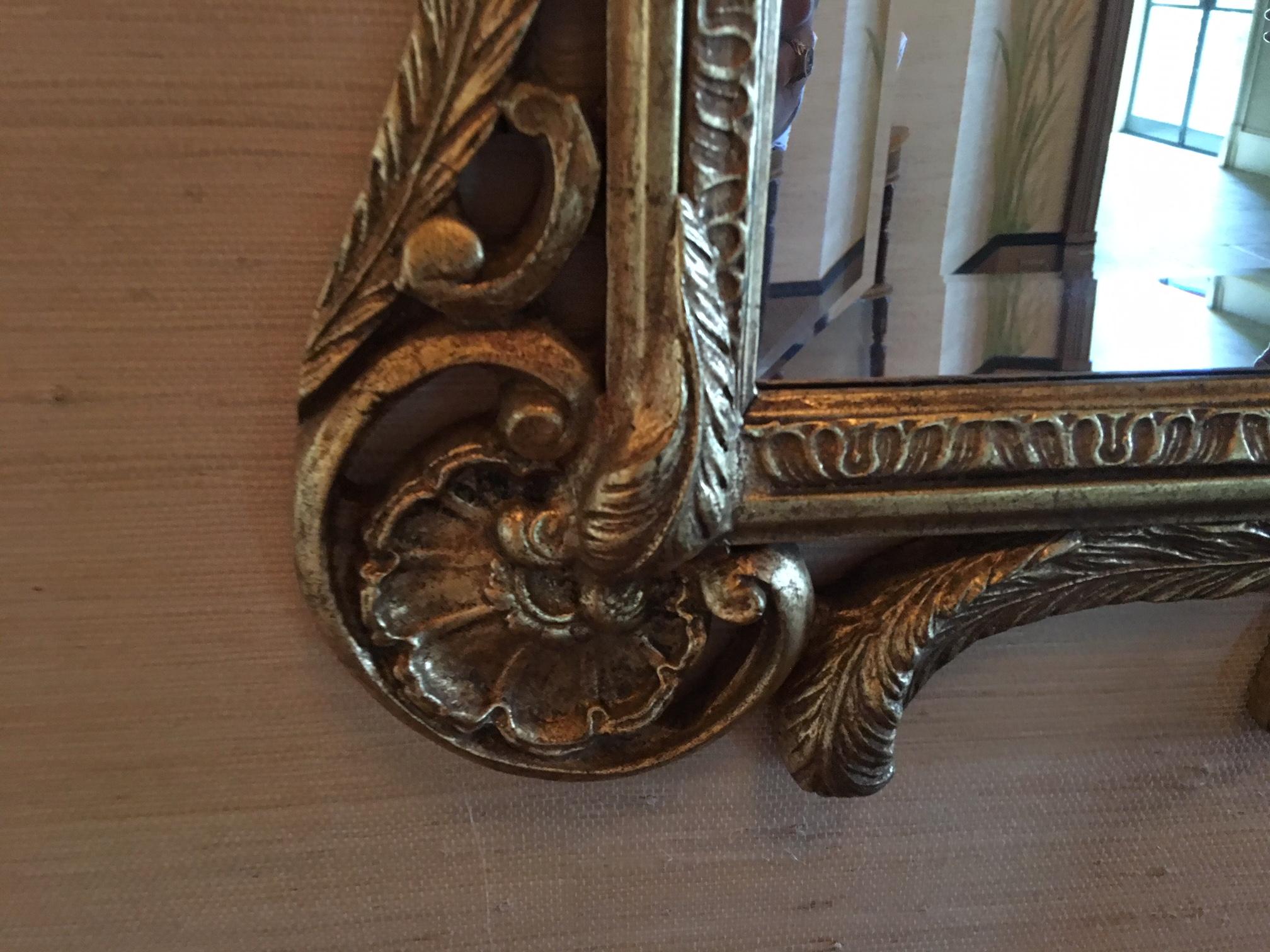 Pair of 20th Century Gilded Prince of Wales Feather Mirrors, 20th Century 2