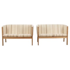 Vintage Pair of 20th Century Hans Wegner Small Sofas