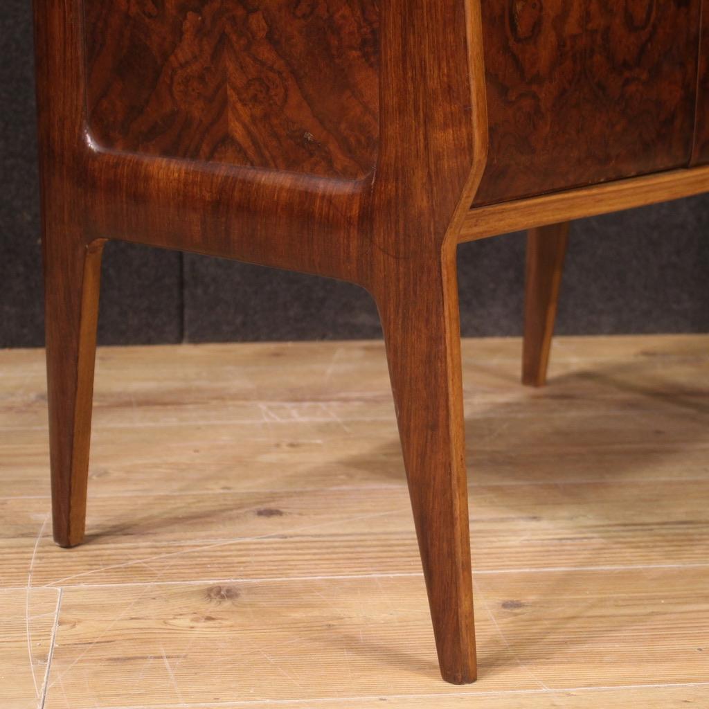 Pair of 20th Century in Wood with Glass Top Italian Design Night Stands, 1970 5