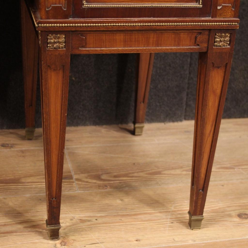 Pair of 20th Century Inlaid Wood French Louis XVI Style Bedside Tables, 1960 5