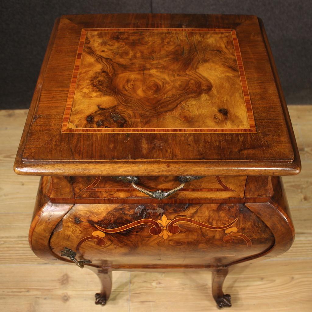 Pair of 20th Century Inlaid Wood Italian Night Stands, 1950 8