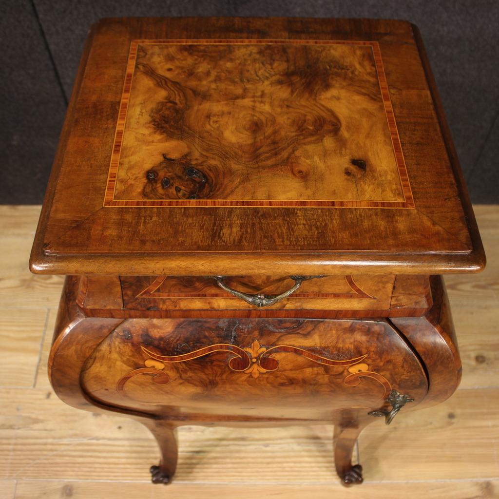 Pair of 20th Century Inlaid Wood Italian Night Stands, 1950 5