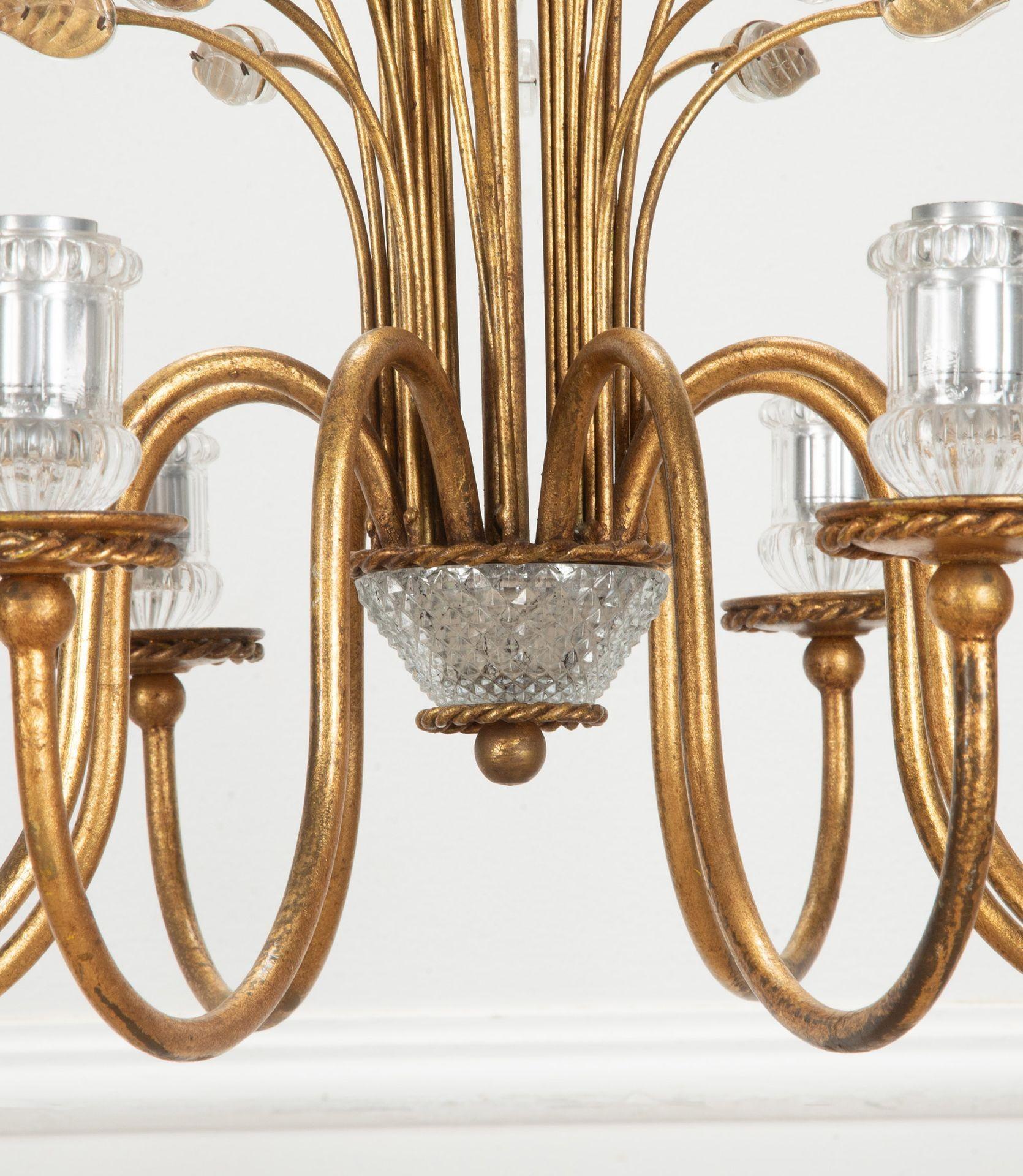 Mid-Century moderno Coppia di lampadari italiani in stile Bagues del XX secolo in vendita