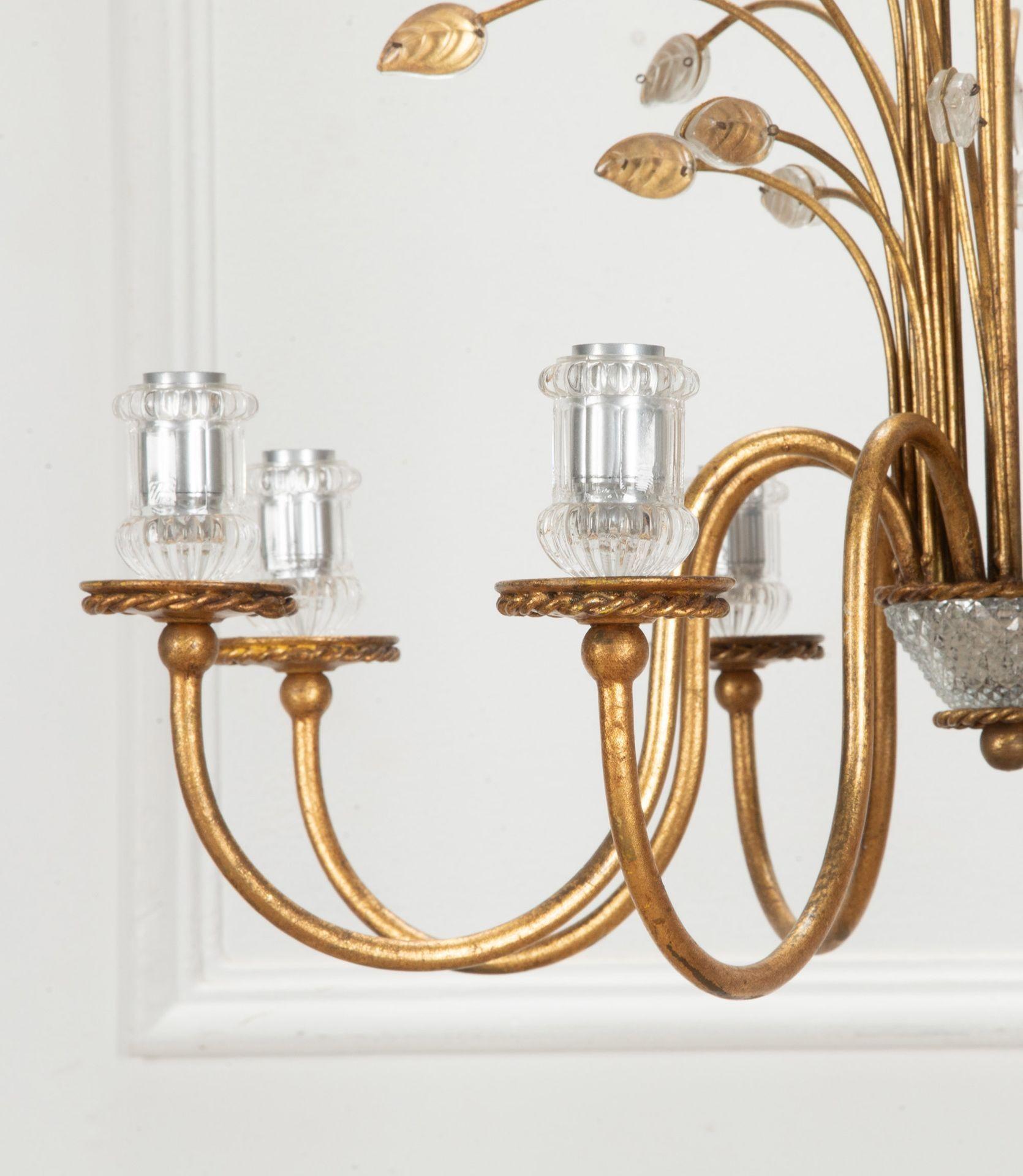 Italiano Coppia di lampadari italiani in stile Bagues del XX secolo in vendita