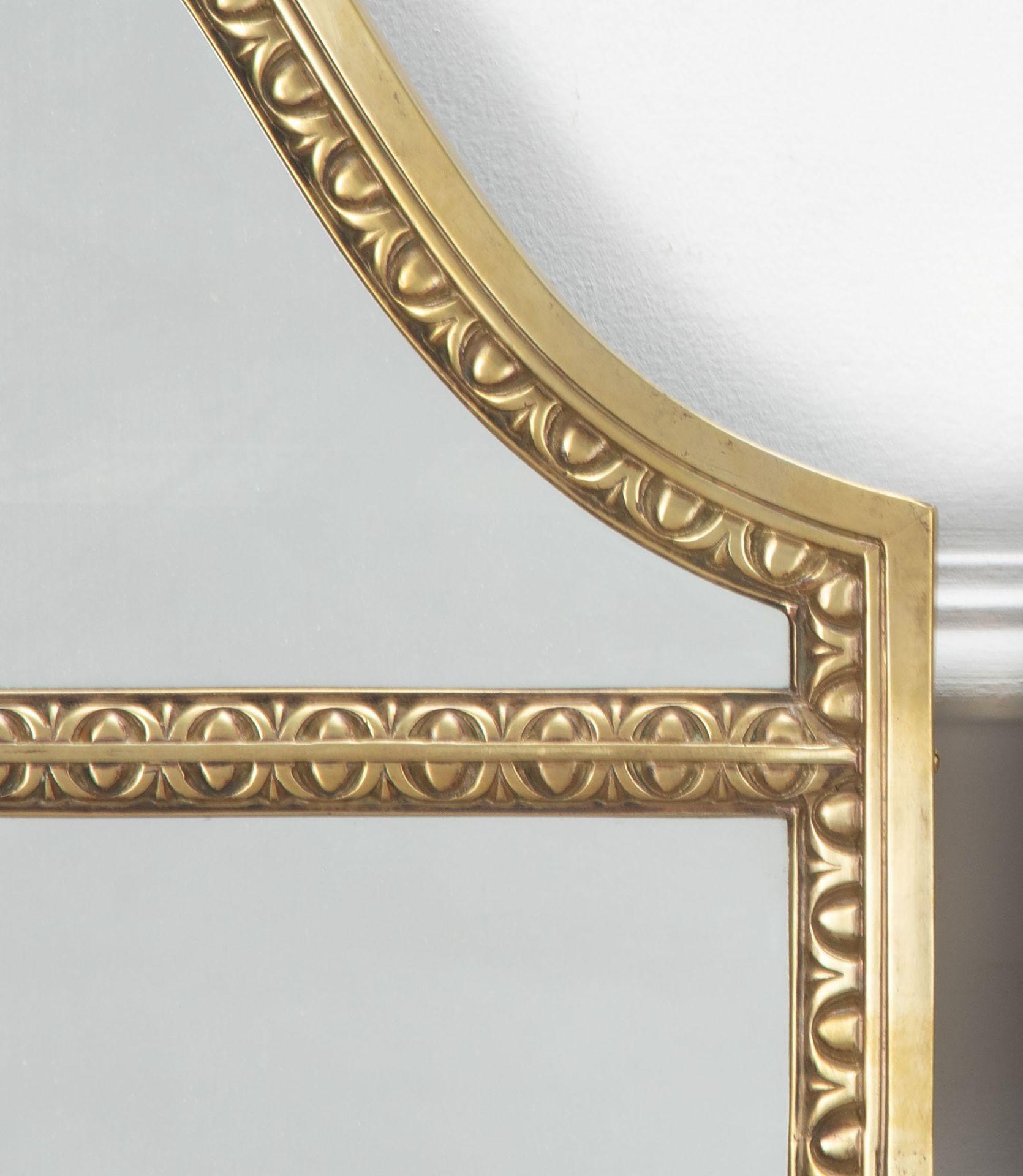 Pair of 20th Century Italian Brass Mirrors 2