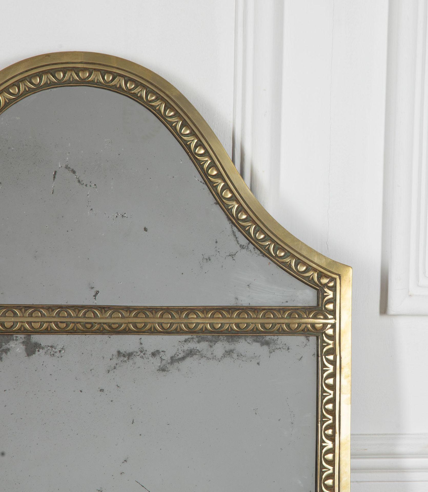 Pair of 20th Century Italian Brass Mirrors 3