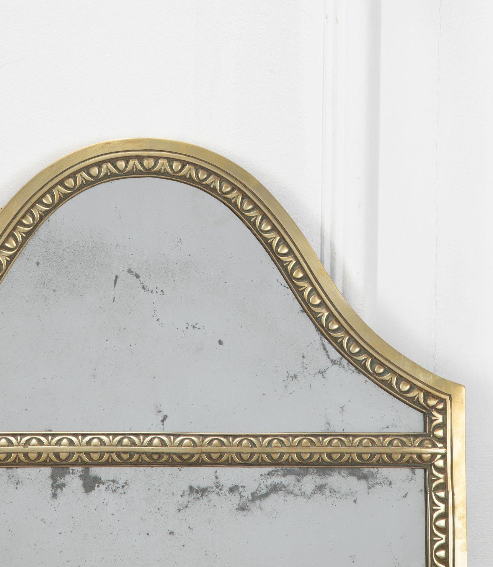 Pair of 20th Century Italian Brass Mirrors 4