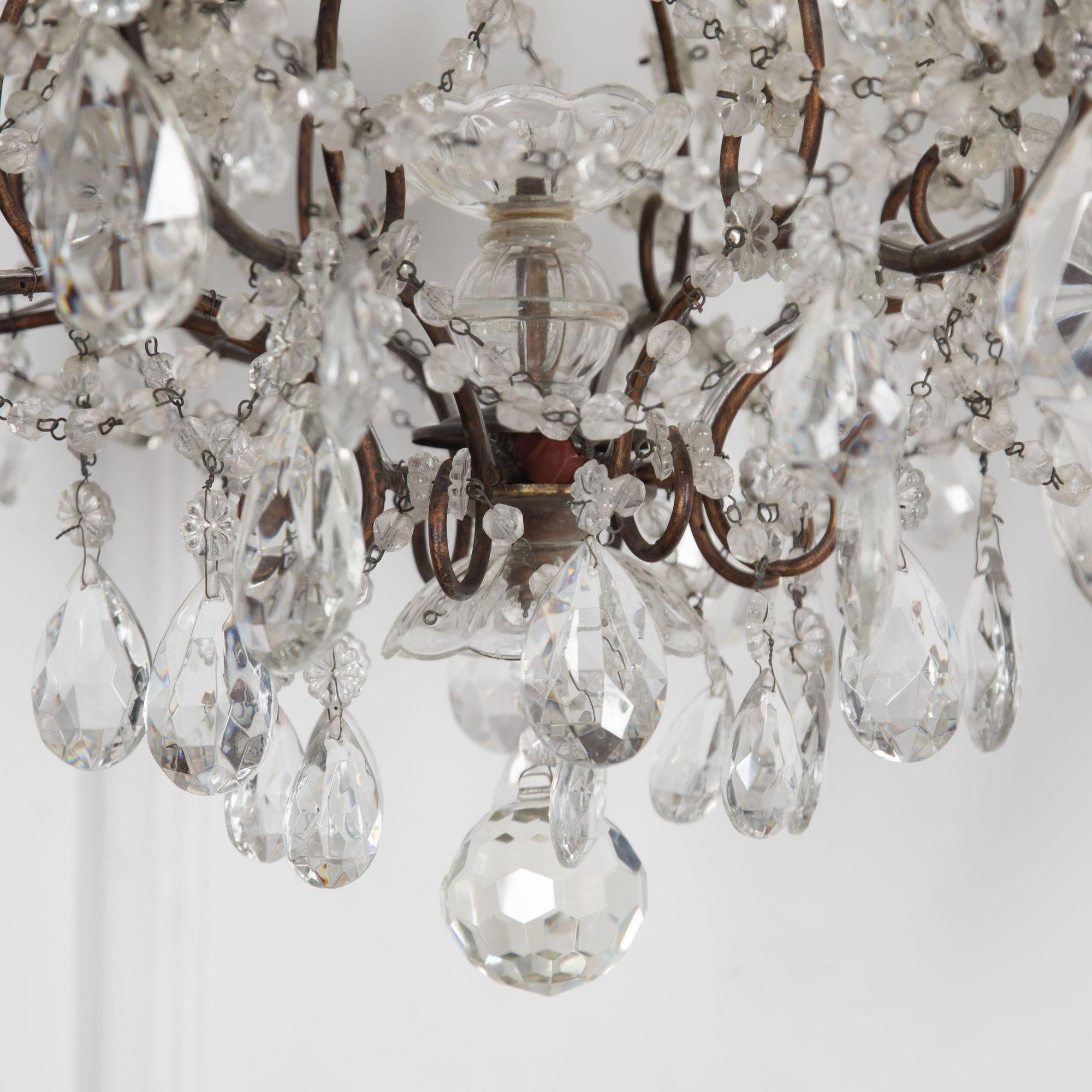 Pair of 20th Century Italian Chandeliers In Good Condition In Gloucestershire, GB