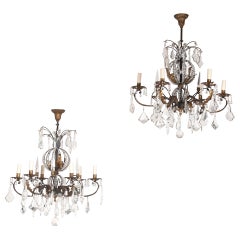 Pair of 20th Century Italian Chandeliers