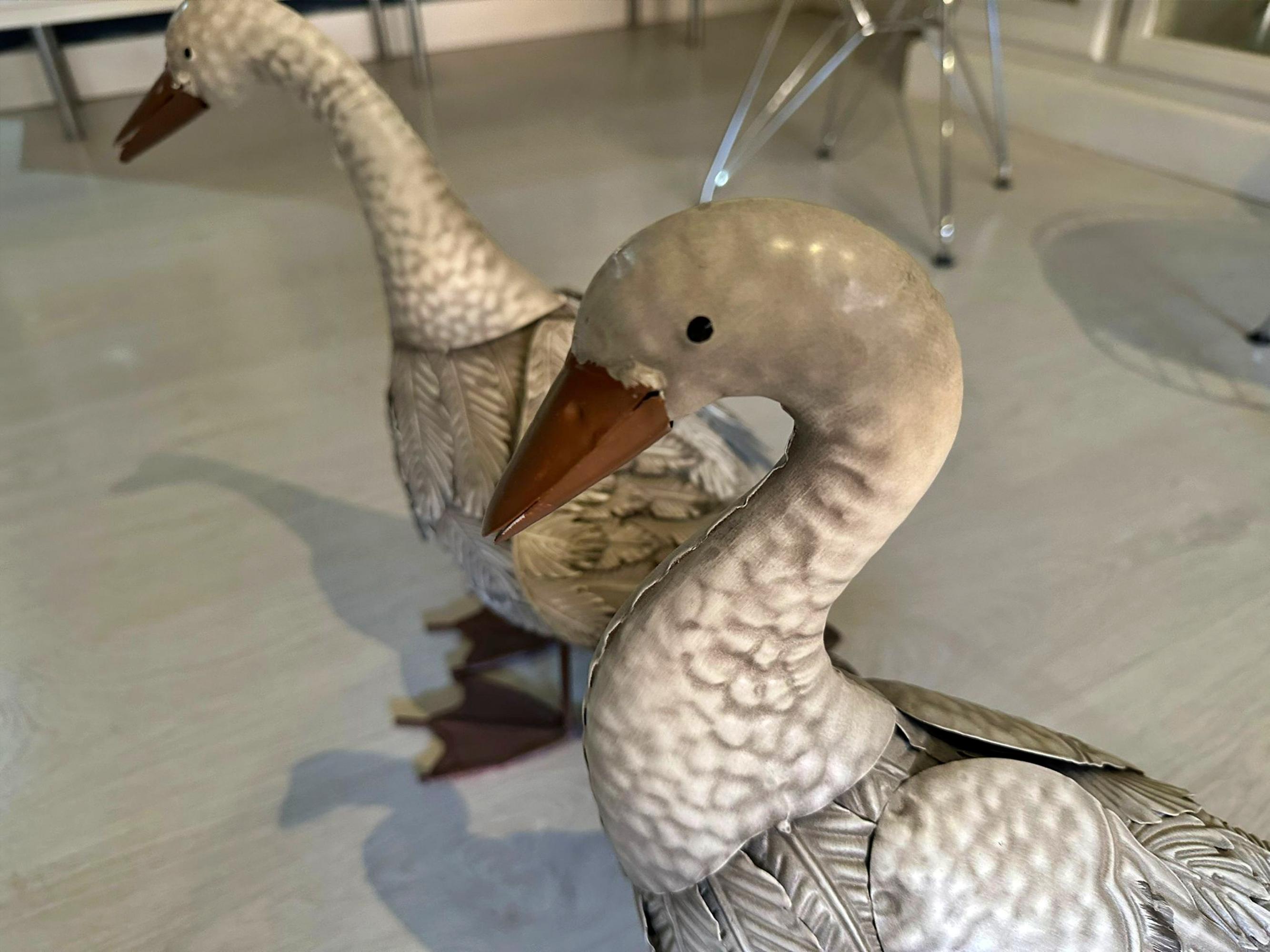 Pair of 20th Century Italian Geese For Sale 1