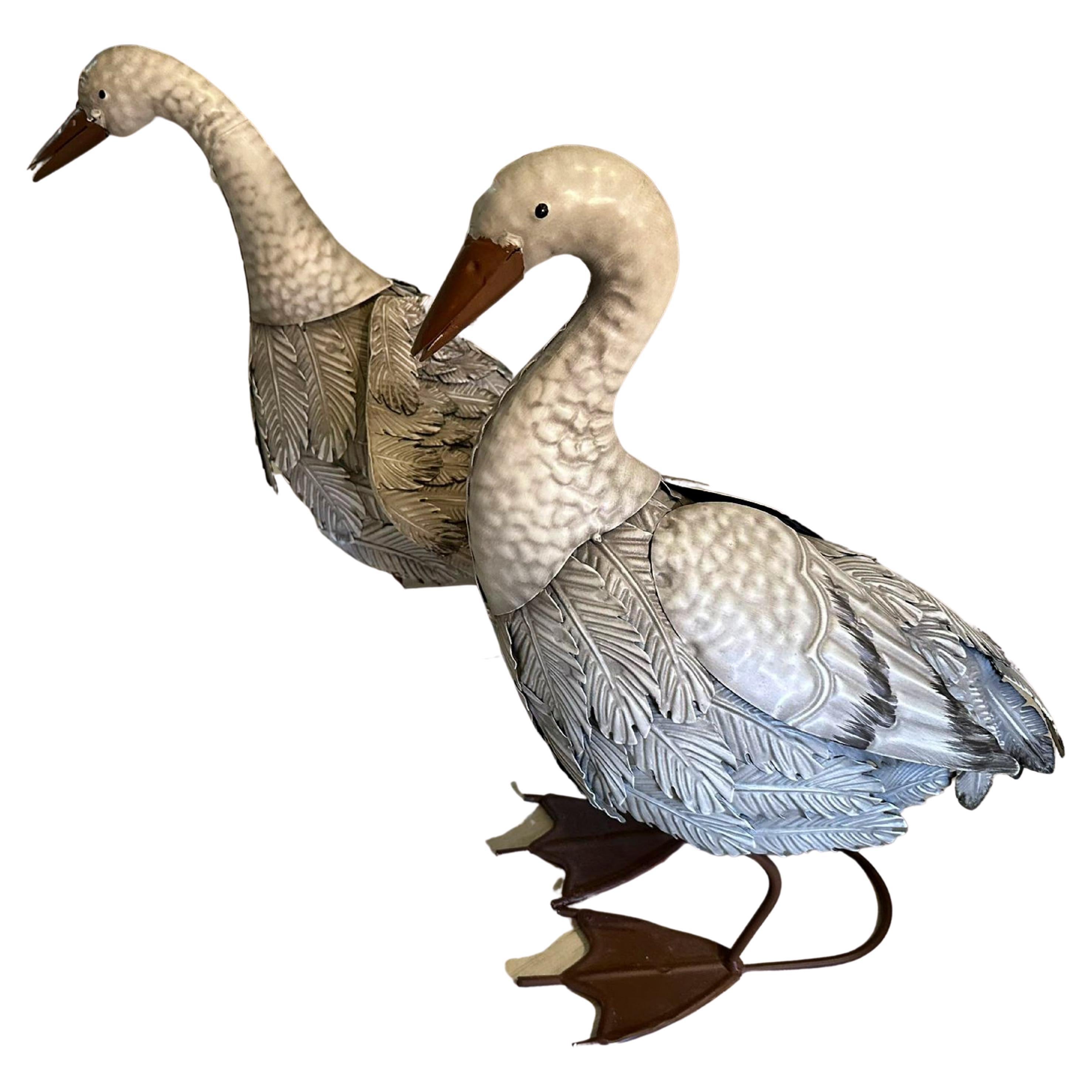 Pair of 20th Century Italian Geese For Sale