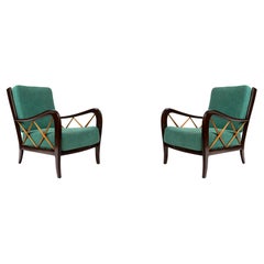 Pair Of 20th Century Italian Lounge Chairs By Paolo Buffa