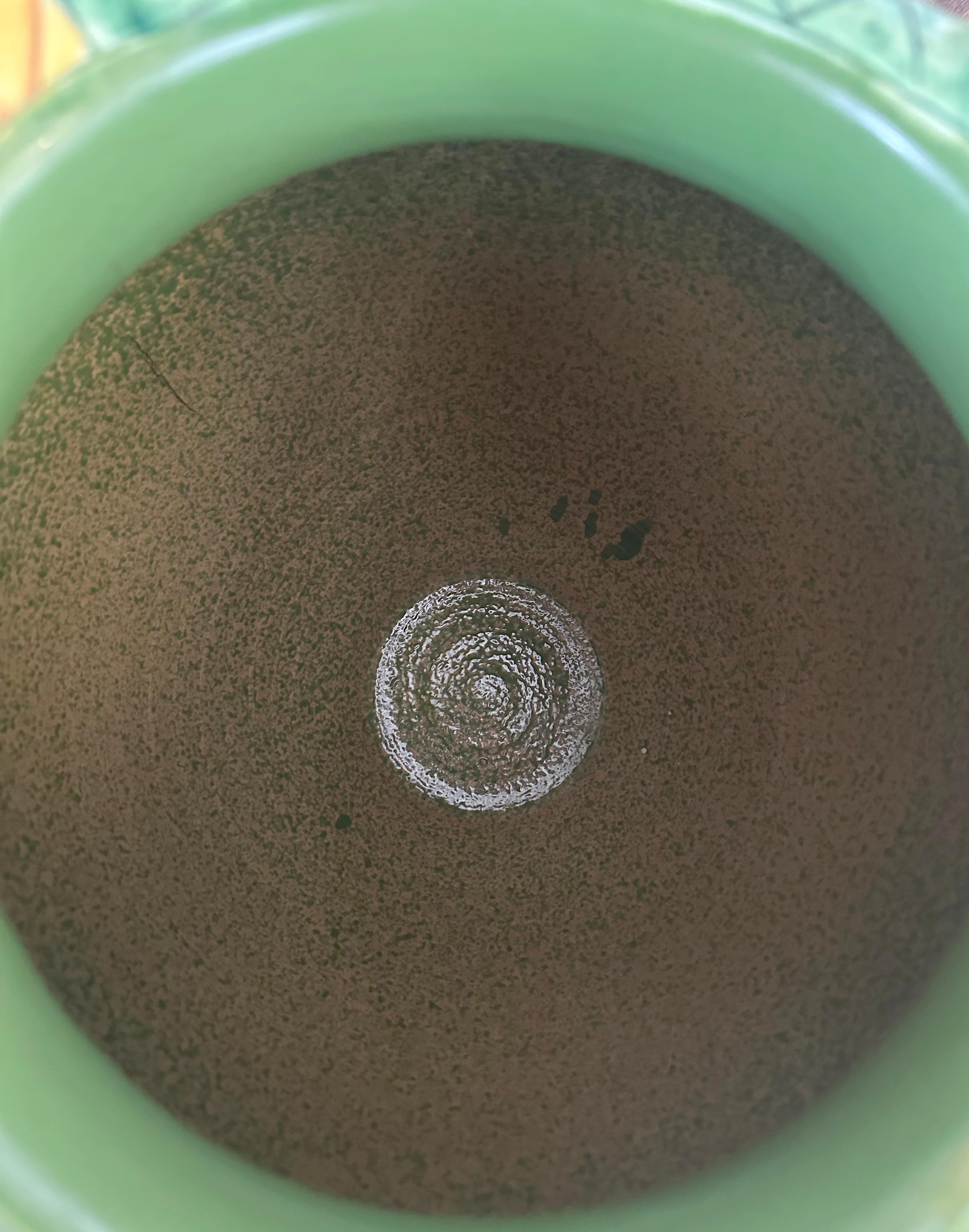 Paire de vases italiens du 20e siècle en majolique de style Renaissance en vente 4