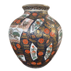 Pair of 20th Century Japanese Amari Vases