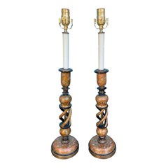 Pair of 20th Century Kashmiri Table Lamps