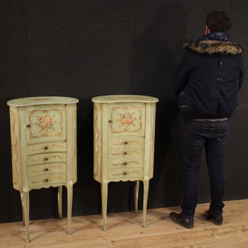 Pair of 20th Century Lacquered and Painted Italian Cabinets, 1960 8