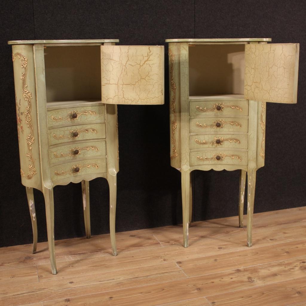 Pair of 20th Century Lacquered and Painted Italian Cabinets, 1960 2