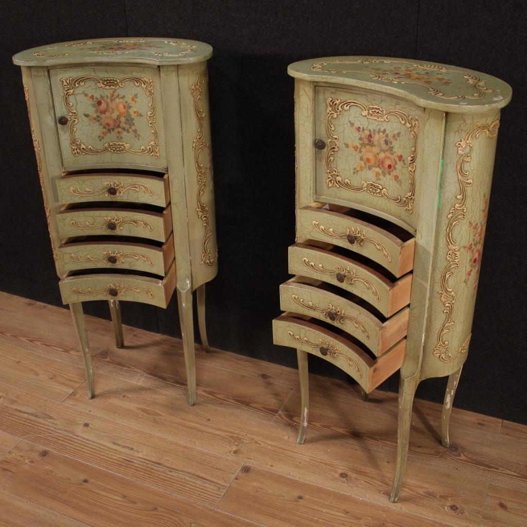 Pair of 20th Century Lacquered and Painted Italian Cabinets, 1960 3