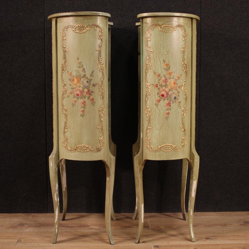 Pair of 20th Century Lacquered and Painted Italian Cabinets, 1960 4