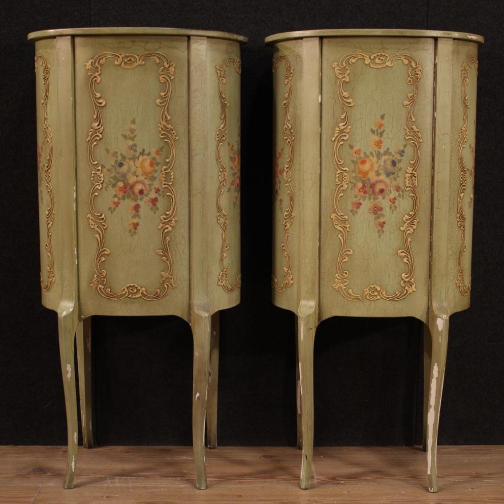 Pair of 20th Century Lacquered and Painted Italian Cabinets, 1960 5