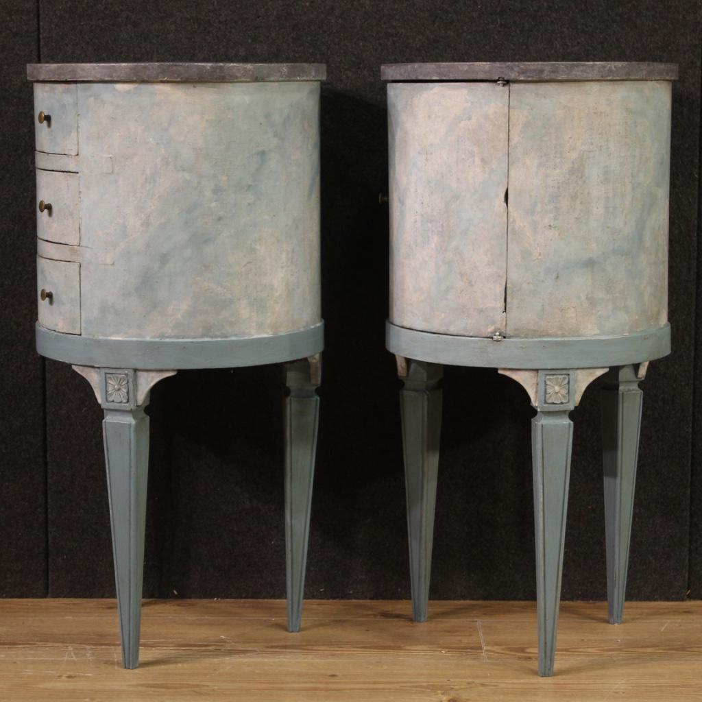 Pair of 20th Century Lacquered and Painted Wood Italian Night Stands, 1960 6
