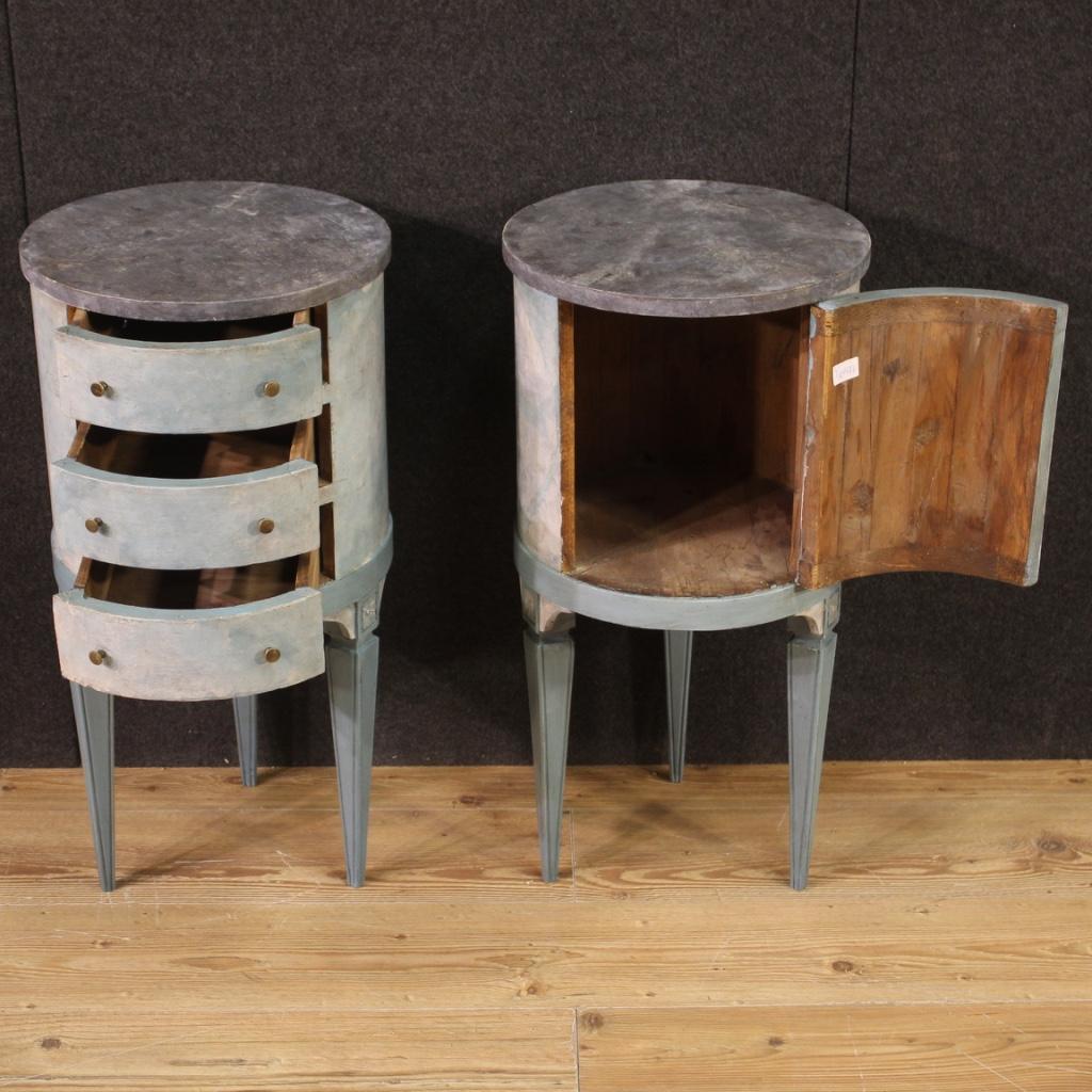 Pair of 20th Century Lacquered and Painted Wood Italian Night Stands, 1960 2