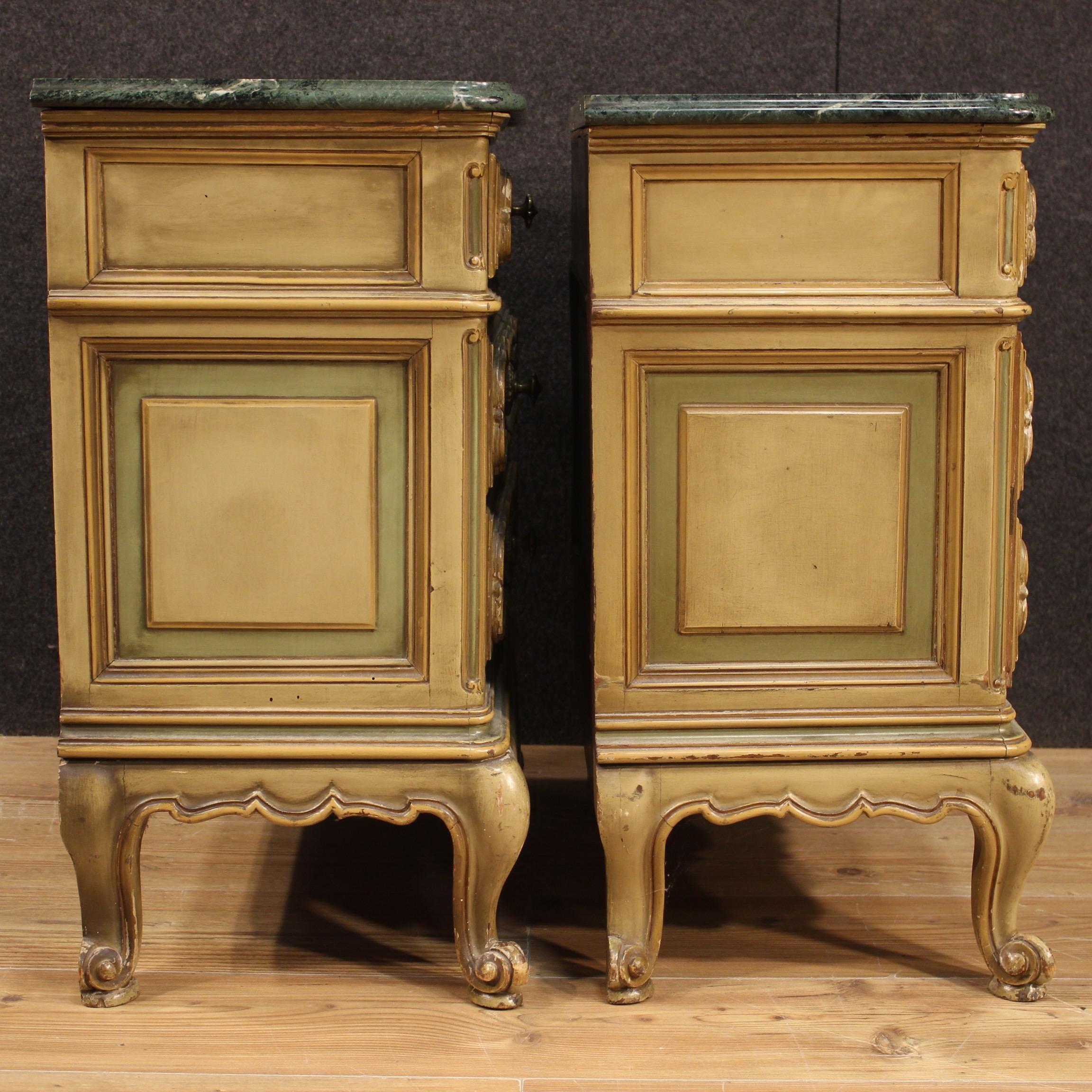 Pair of 20th Century Lacquered Wood Italian Nightstands, 1960 6