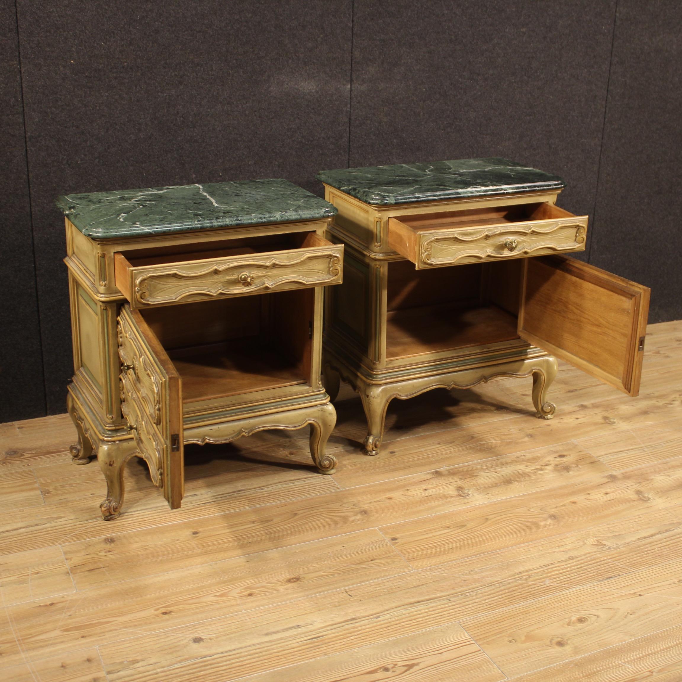 Pair of 20th Century Lacquered Wood Italian Nightstands, 1960 4