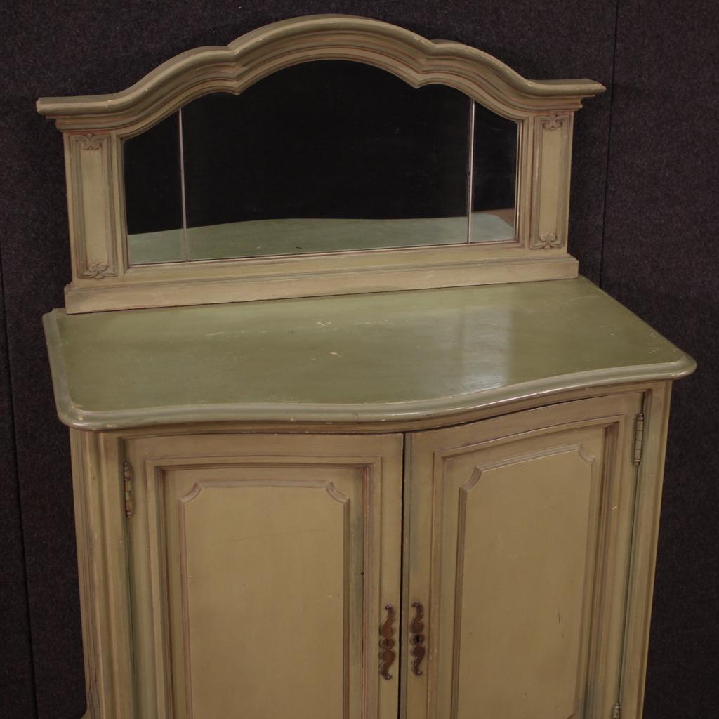 Pair of 20th Century Lacquered Wood Italian Sideboards with Mirrors, 1950s For Sale 5