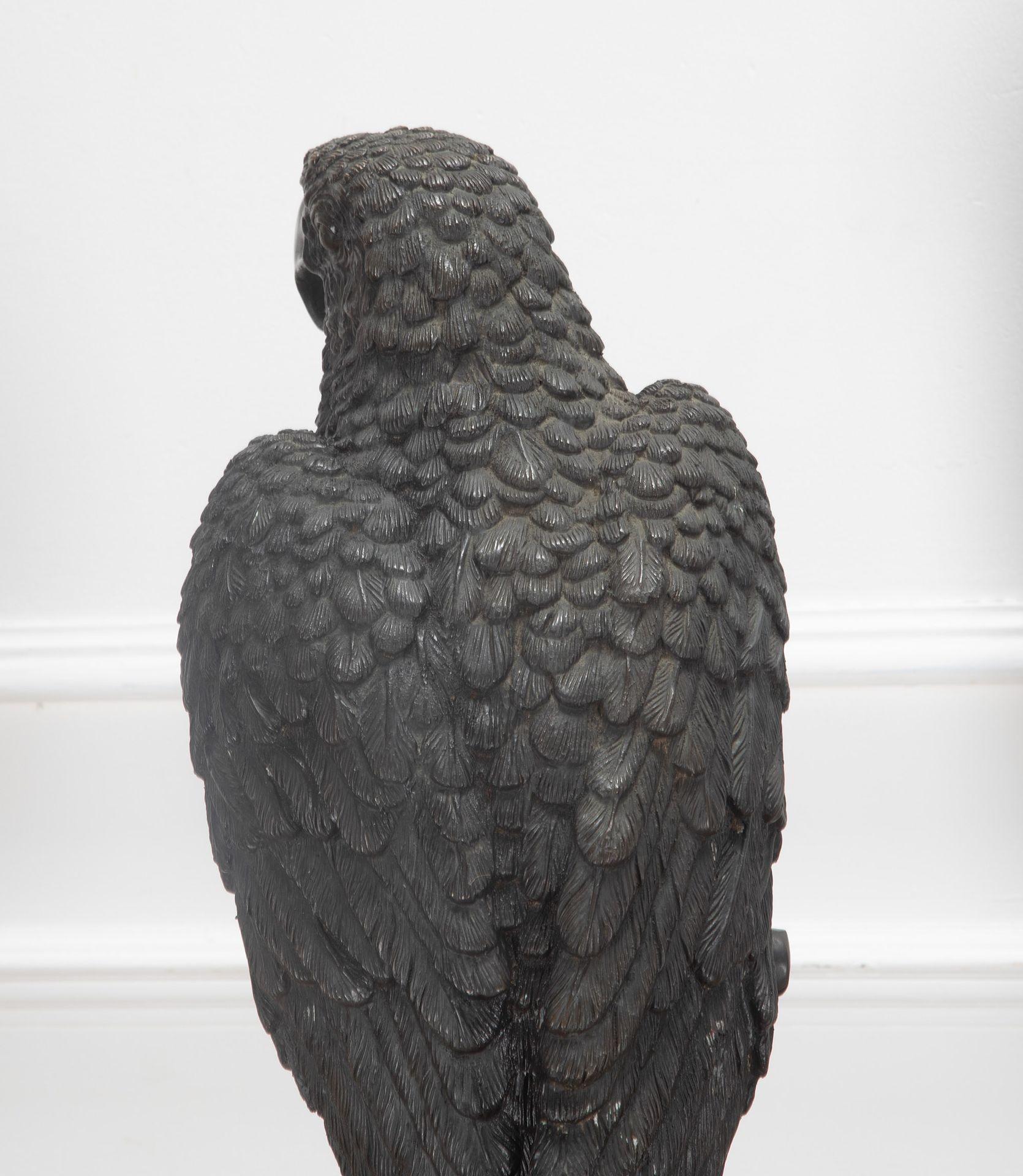 Pair of 20th Century Life Size Bronze Macaw Birds For Sale 1