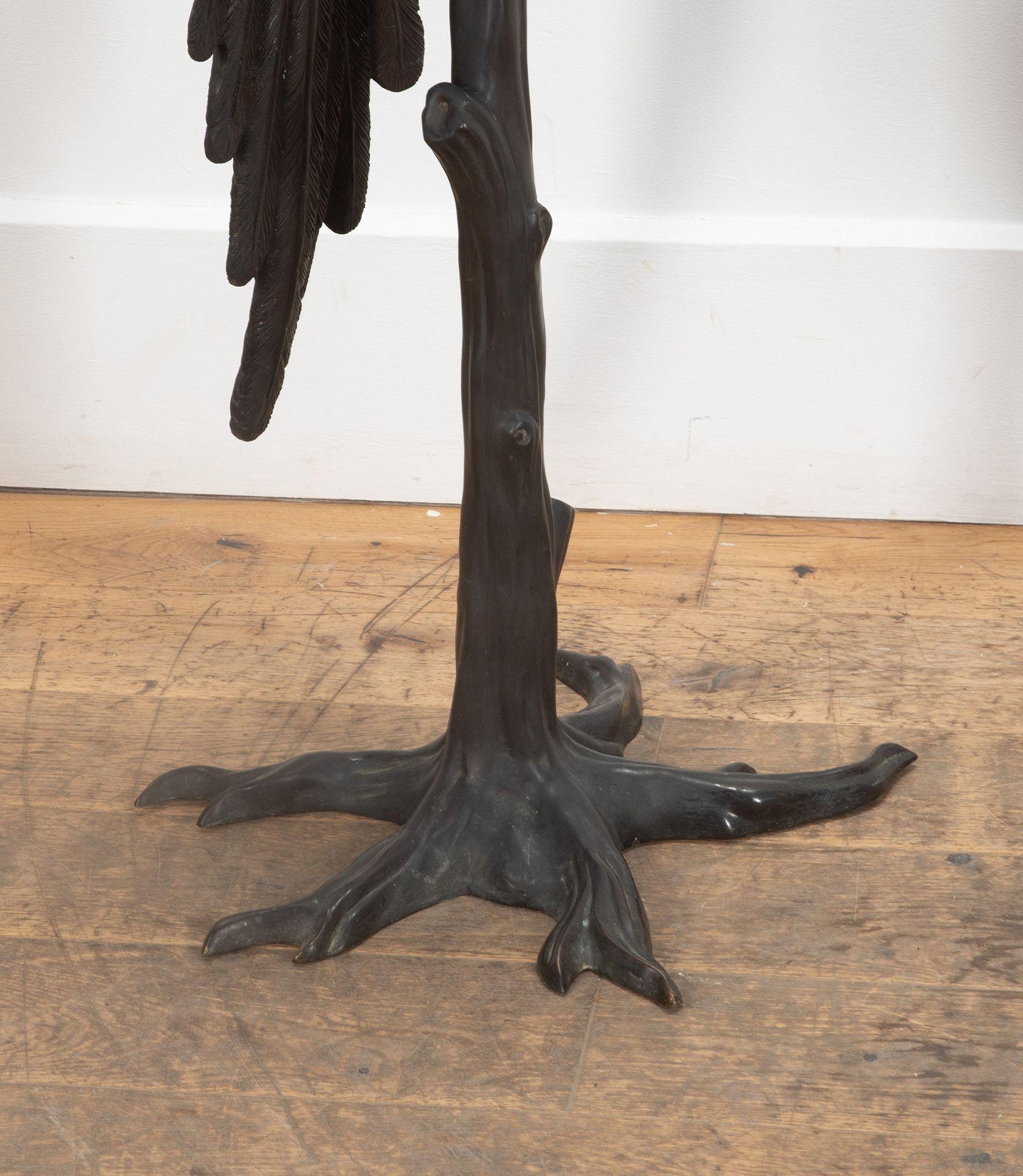 Pair of 20th Century Life Size Bronze Macaw Birds For Sale 4