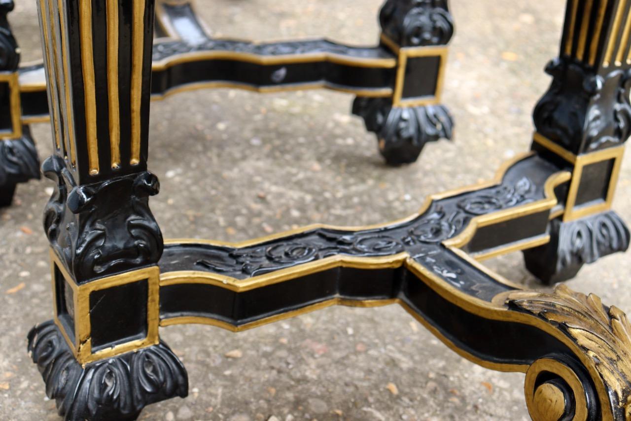 Velvet Pair of 20th Century Louis XIV Style Vintage Benches
