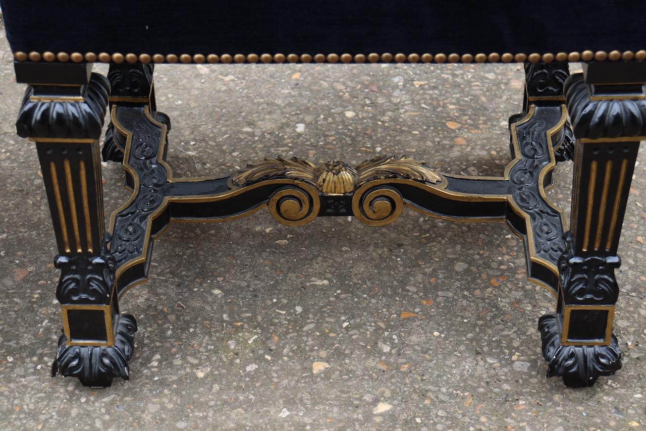 Pair of 20th Century Louis XIV Style Vintage Benches 1