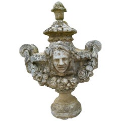 Pair of 20th Century Louis XV Style French Stone Vases