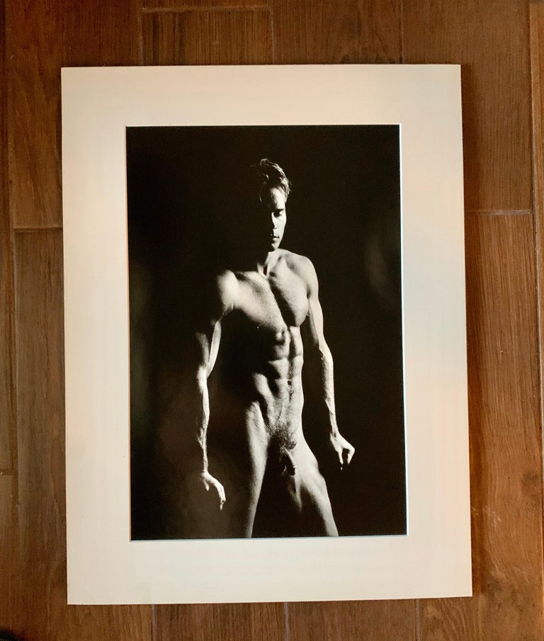 Other Pair of 20th Century Male Nude B&W Original Photographs of Male Fashion Model  For Sale