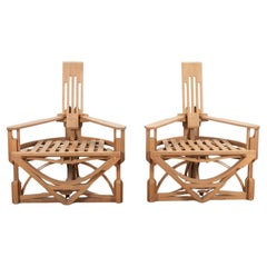 Pair of 20th Century Memphis Movement Armchairs by Kostea Covamaad