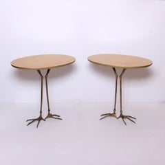 Pair of 20th  Century Meret Oppenheim Traccia Side Tables
