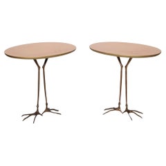 Pair of 20th  Century Meret Oppenheim Traccia Side Tables