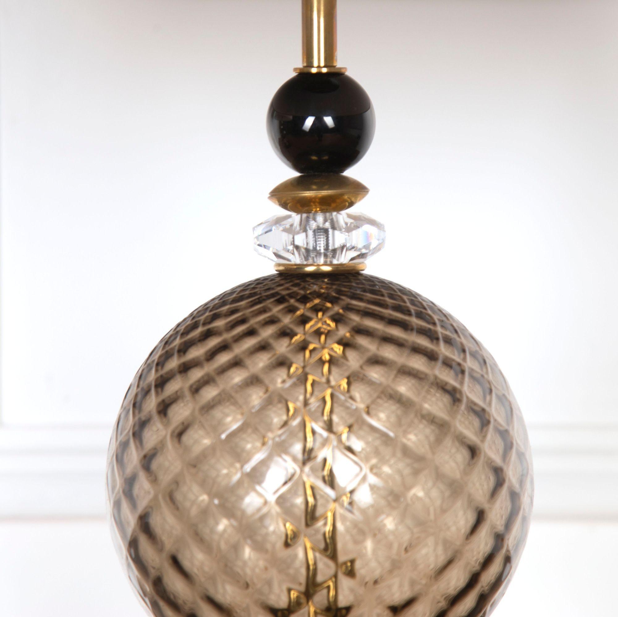 Italian Pair of 20th Century Murano Glass Table Lamps For Sale