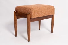 Pair of 20th Century Orange Melange Vintage Footstools, Edmund Homa, 1960s