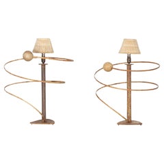 Pair of 20th Century Orbital Lamps