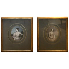 Pair of 20th Century Original Hand Tinted Engravings by Moore, Printed by H Room