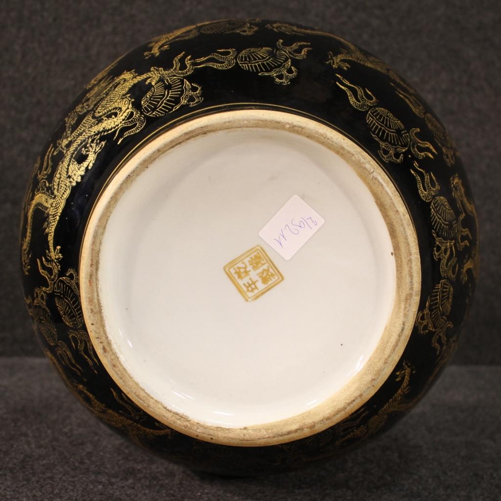 Pair of 20th Century Painted Ceramic Chinese Vases, 1950 6